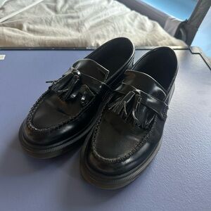 Classic Doc Marten Black Tassel Loafers